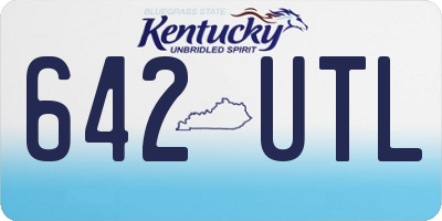 KY license plate 642UTL