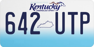 KY license plate 642UTP