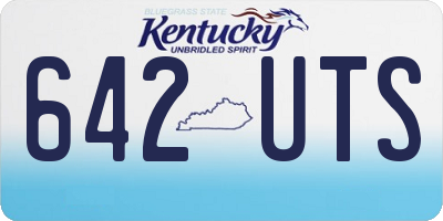 KY license plate 642UTS