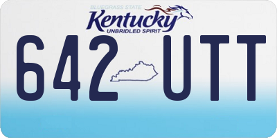 KY license plate 642UTT