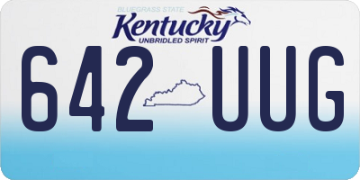 KY license plate 642UUG
