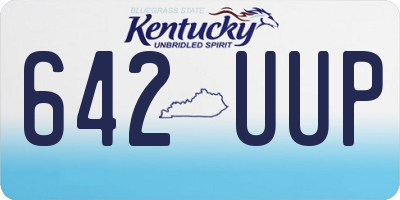 KY license plate 642UUP