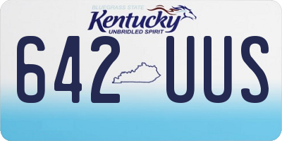 KY license plate 642UUS
