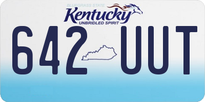 KY license plate 642UUT