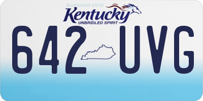 KY license plate 642UVG