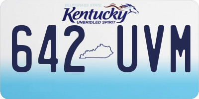 KY license plate 642UVM