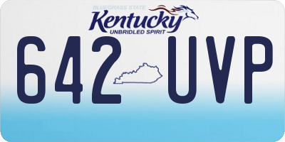 KY license plate 642UVP