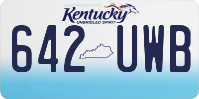 KY license plate 642UWB