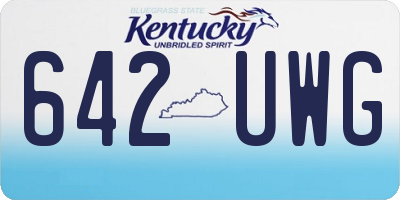 KY license plate 642UWG
