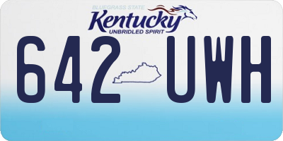 KY license plate 642UWH