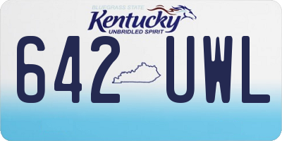 KY license plate 642UWL
