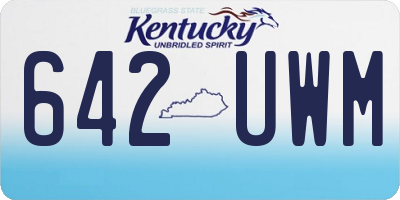 KY license plate 642UWM