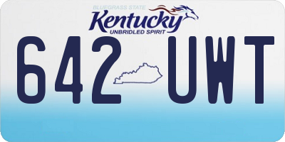 KY license plate 642UWT