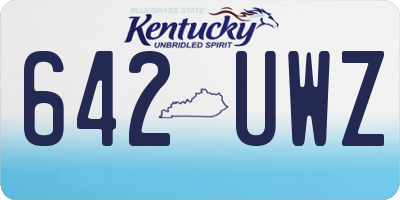 KY license plate 642UWZ