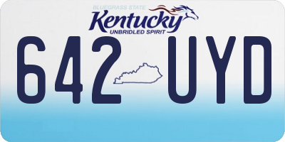 KY license plate 642UYD
