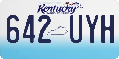 KY license plate 642UYH