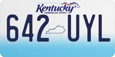 KY license plate 642UYL