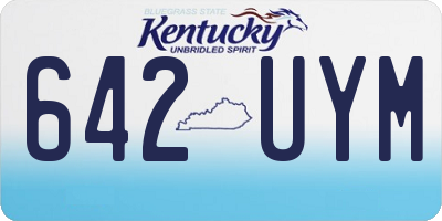 KY license plate 642UYM