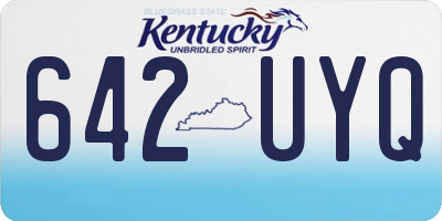 KY license plate 642UYQ