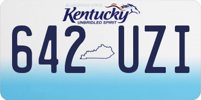 KY license plate 642UZI