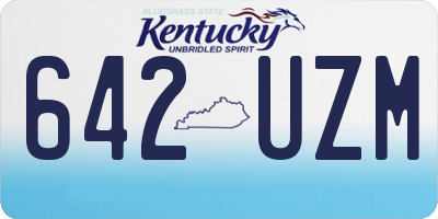 KY license plate 642UZM
