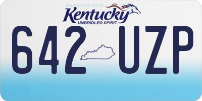 KY license plate 642UZP
