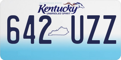 KY license plate 642UZZ