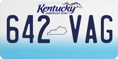 KY license plate 642VAG