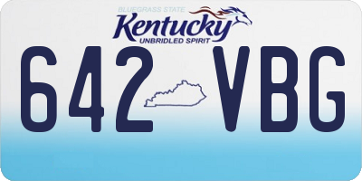 KY license plate 642VBG