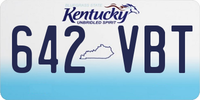 KY license plate 642VBT