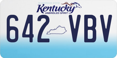 KY license plate 642VBV
