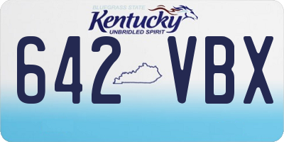 KY license plate 642VBX