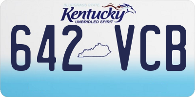 KY license plate 642VCB