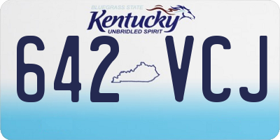 KY license plate 642VCJ