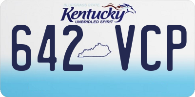 KY license plate 642VCP