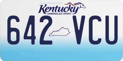 KY license plate 642VCU
