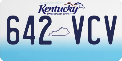 KY license plate 642VCV