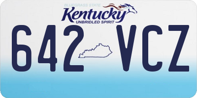 KY license plate 642VCZ