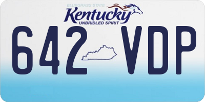 KY license plate 642VDP