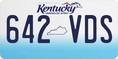 KY license plate 642VDS