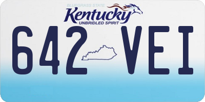 KY license plate 642VEI