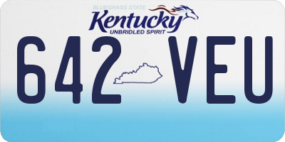 KY license plate 642VEU