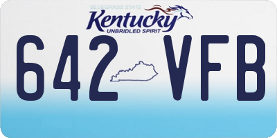 KY license plate 642VFB