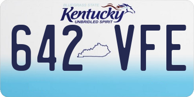 KY license plate 642VFE