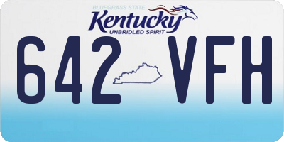 KY license plate 642VFH