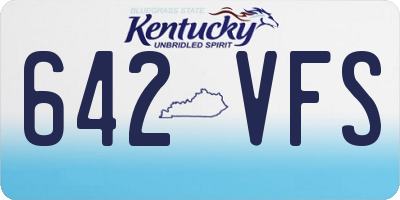 KY license plate 642VFS