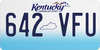 KY license plate 642VFU