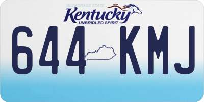KY license plate 644KMJ