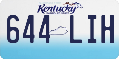 KY license plate 644LIH