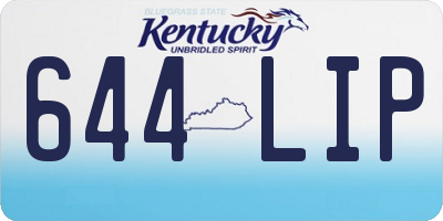 KY license plate 644LIP
